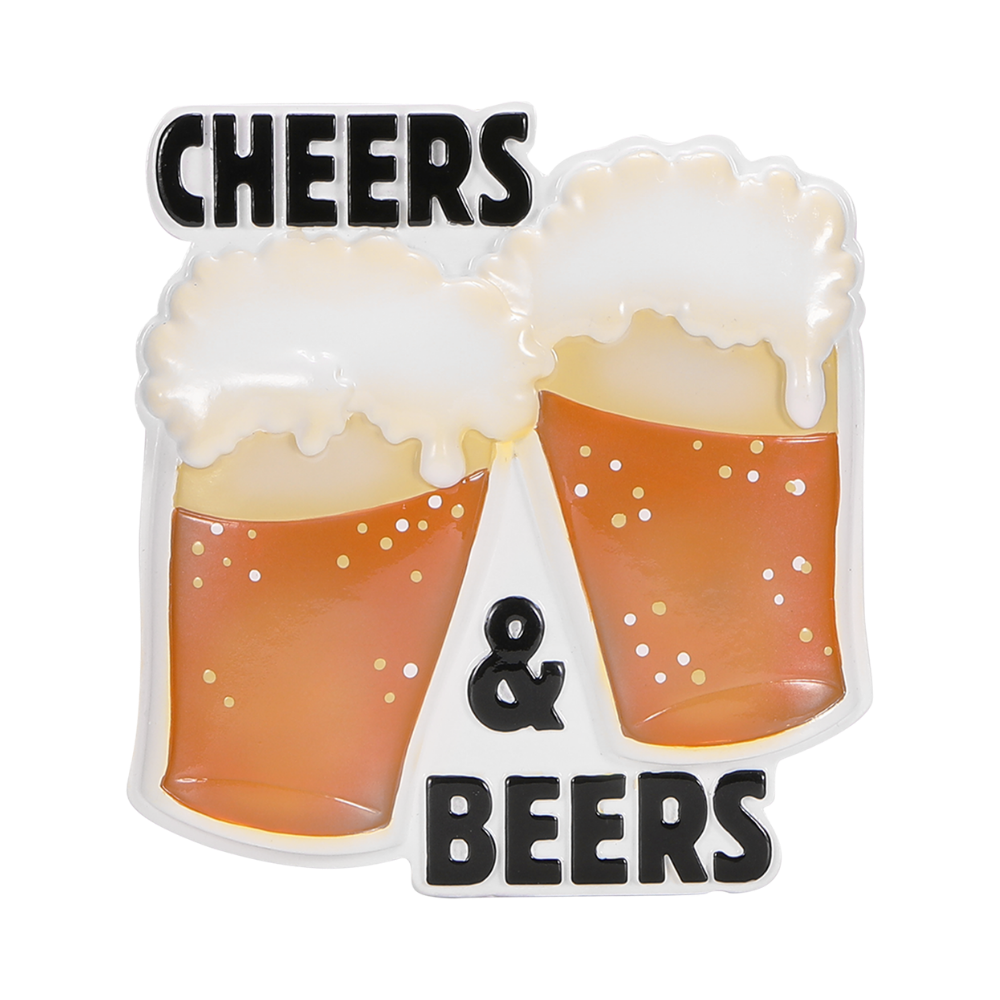 OR2717 - Couples - Cheers And Beers Personalised Christmas Ornaments