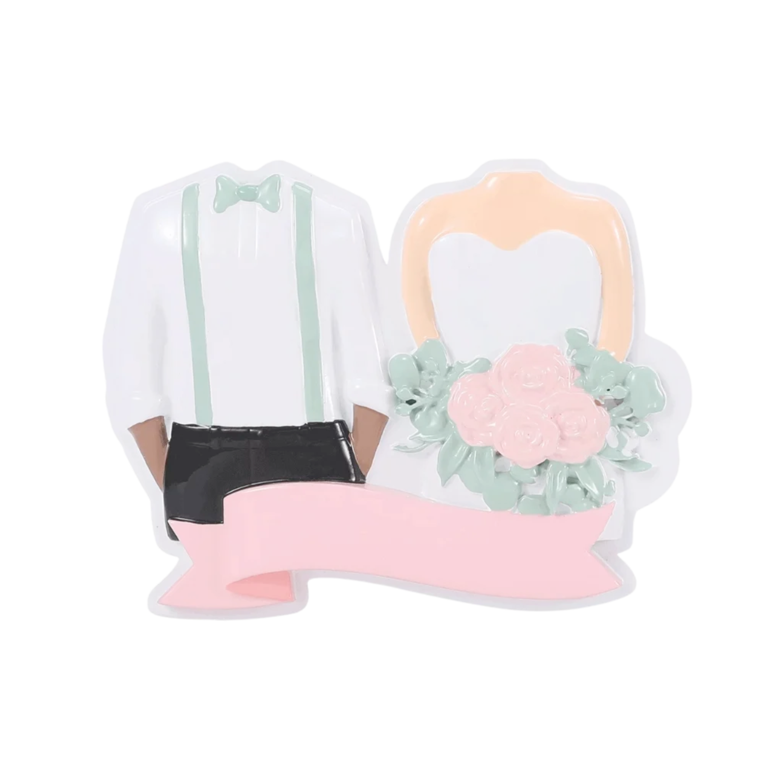 MR2519-A - Modern Wedding Couple Personalised Christmas Decoration