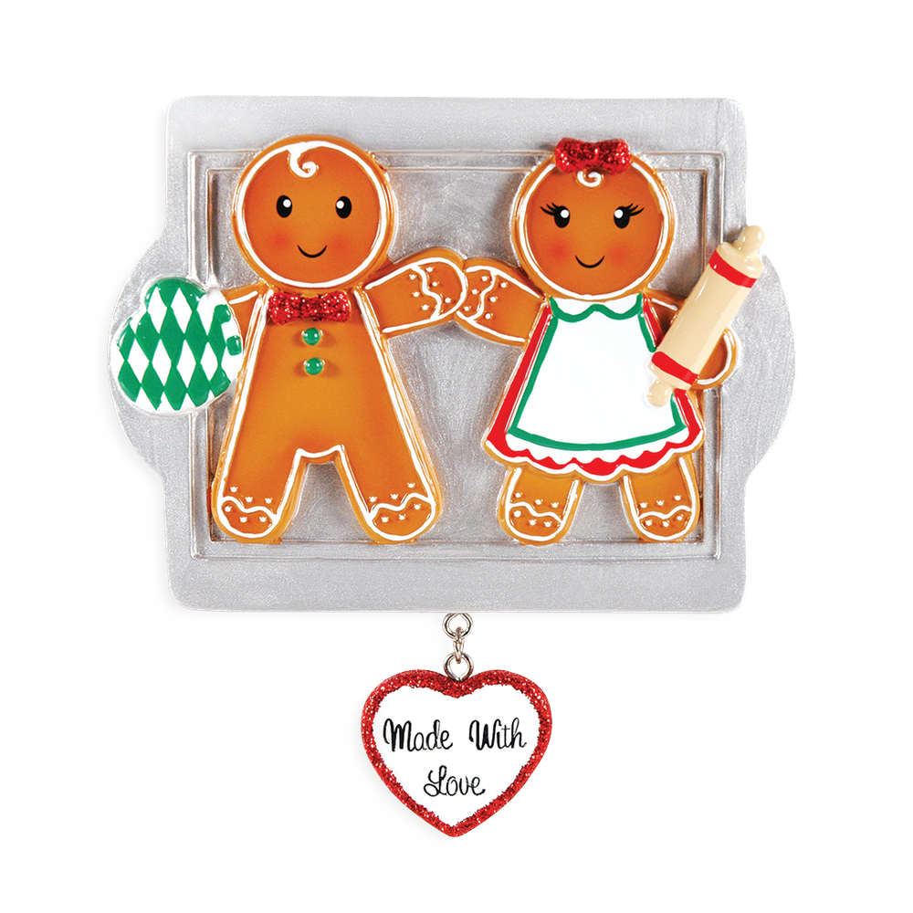 OR1345-2 - Made W/Love Family of 2 Personalised Christmas Decoration