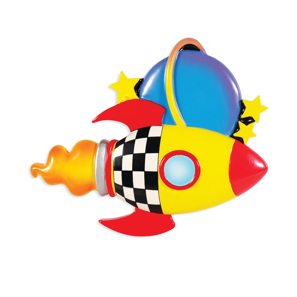 OR1350 - Rocket Personalised Christmas Decoration