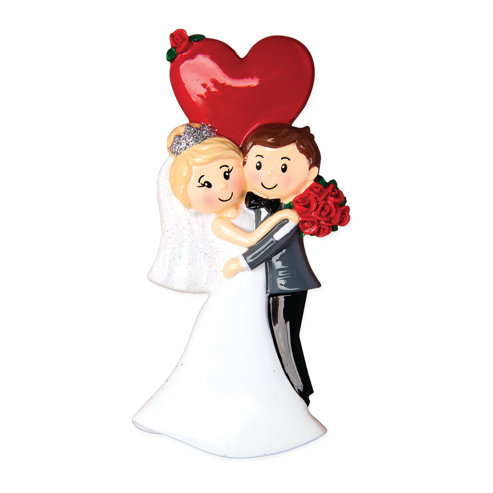OR1447 - Tuxedo And Dress.. Personalised Christmas Decoration
