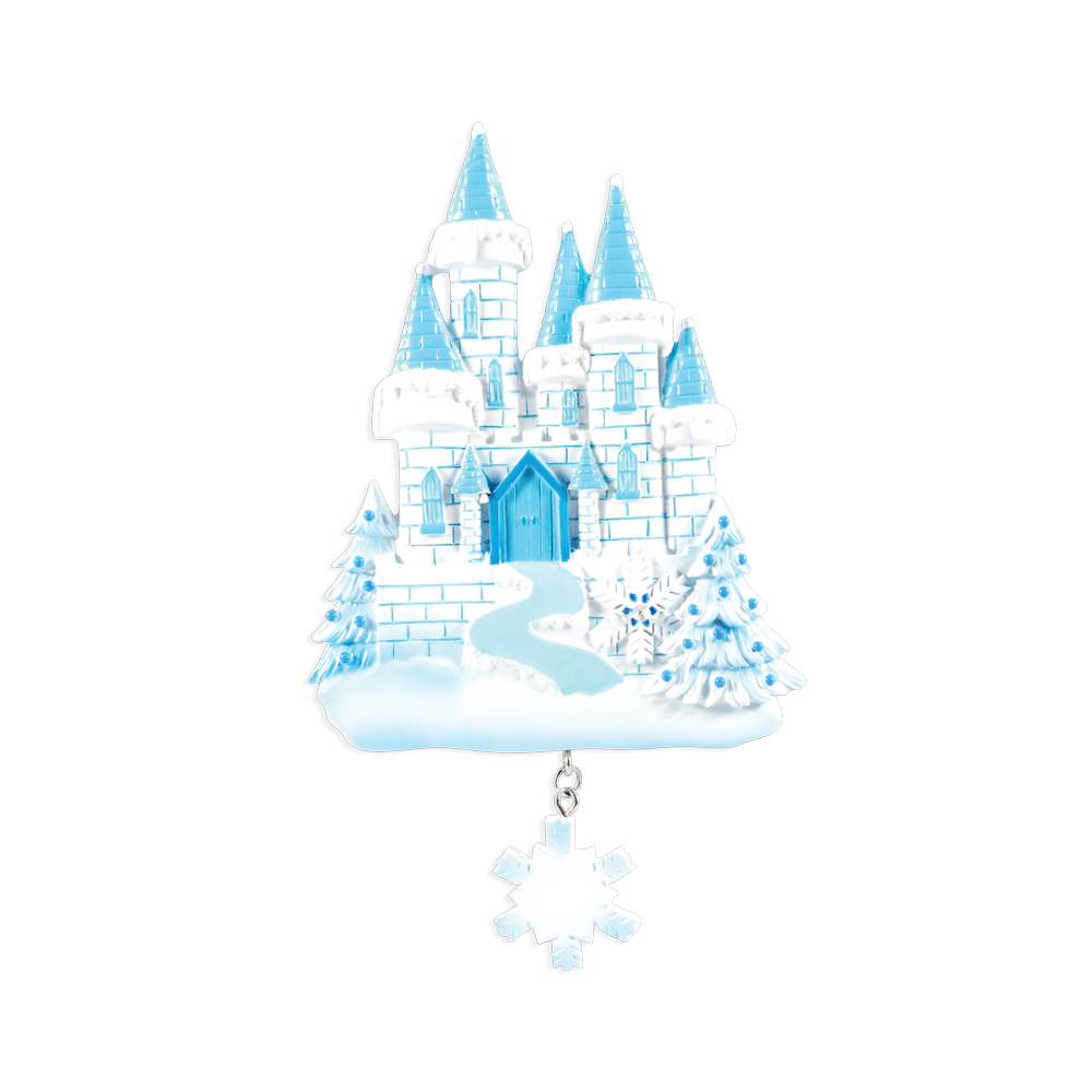 OR1462 - Ice Castle Personalised Christmas Decoration