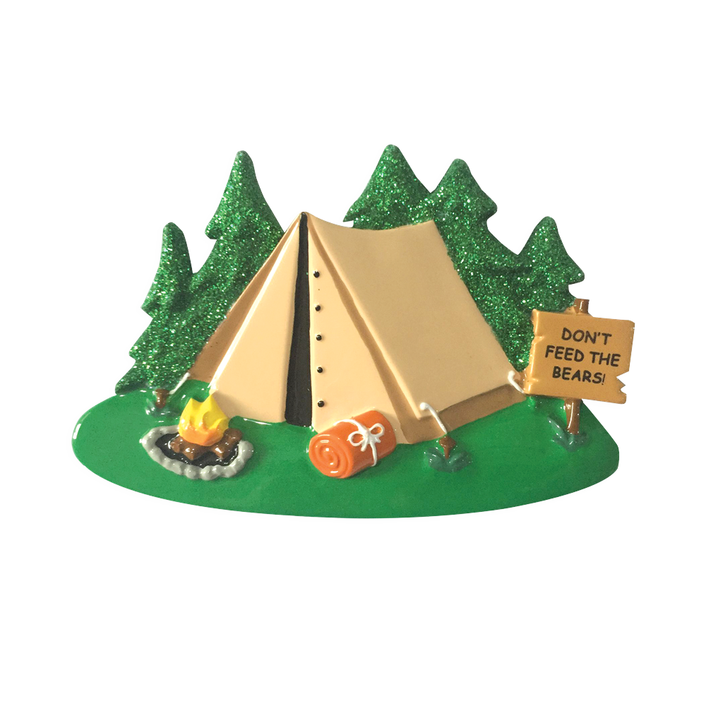 OR1475 - Camping Tent Personalised Christmas Decoration
