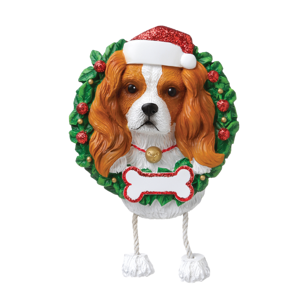 OR1712-KC - King Charles (Pure Breed) Personalised Christmas Decoration