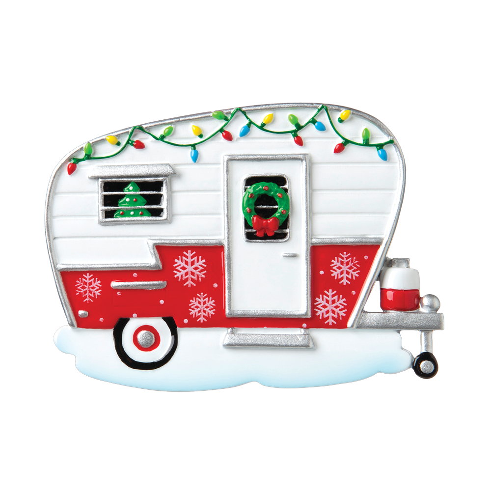 OR1838 - Xmas Camper Personalised Christmas Decoration