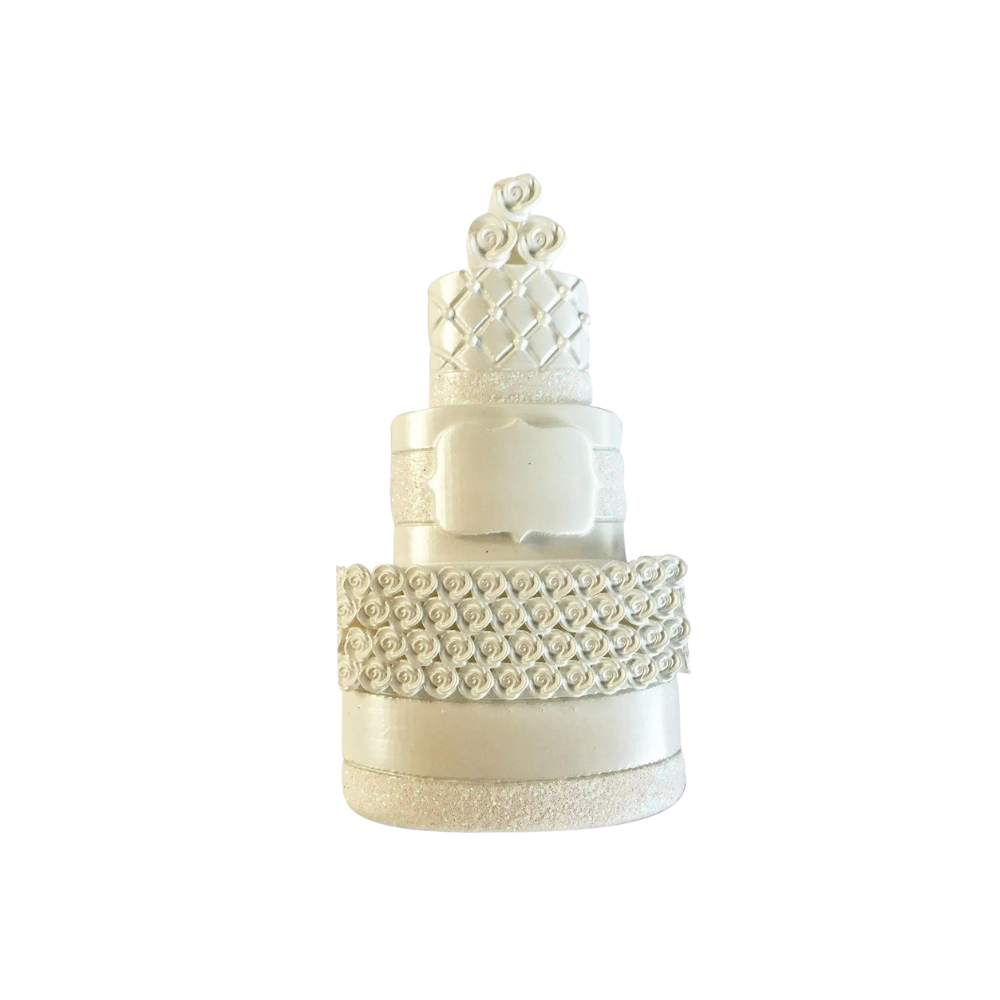 OR1870 - New Wedding Cake Personalised Christmas Decoration