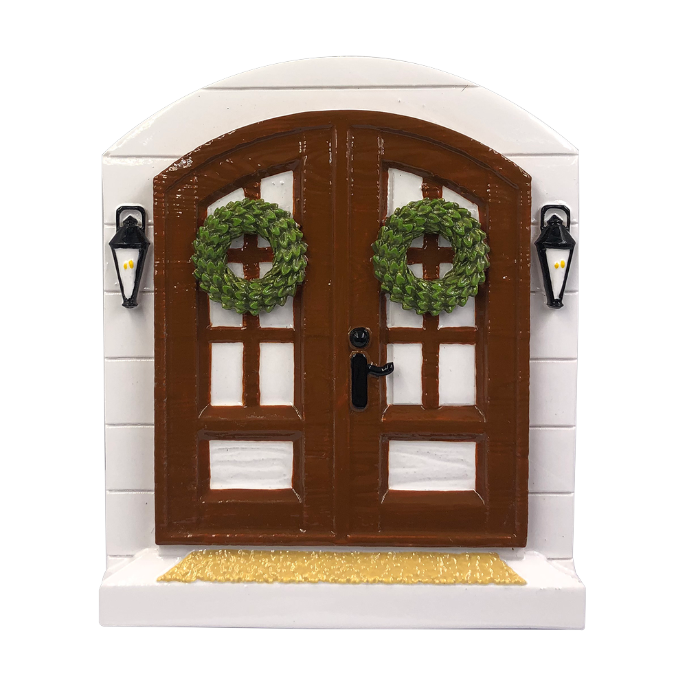 OR2140 - Farm House Door Personalised Christmas Decoration