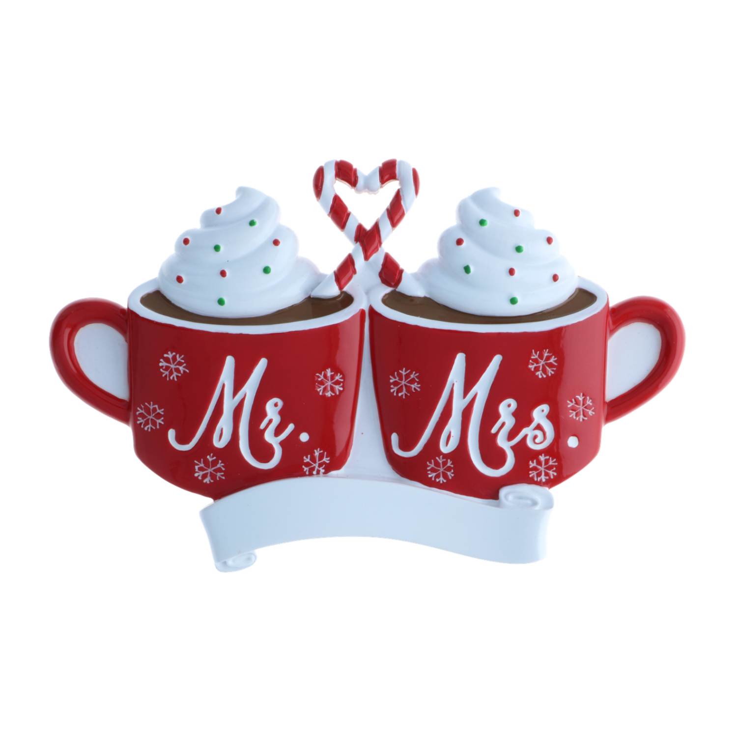 OR2345 - Mr. & Mrs. Hot Cocoa Personalised Christmas Decoration