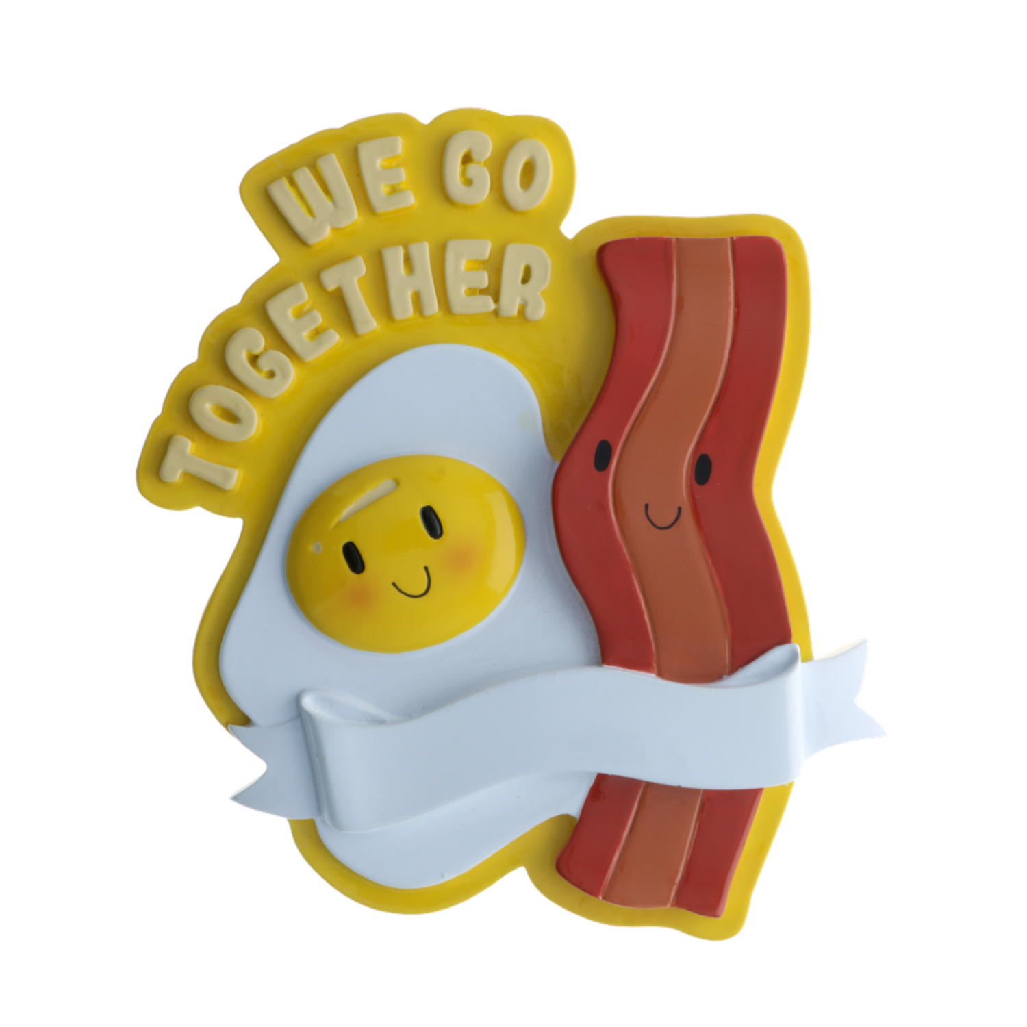 OR2349 - We Go Together Like Bacon & Eggs Personalised Christmas Decoration