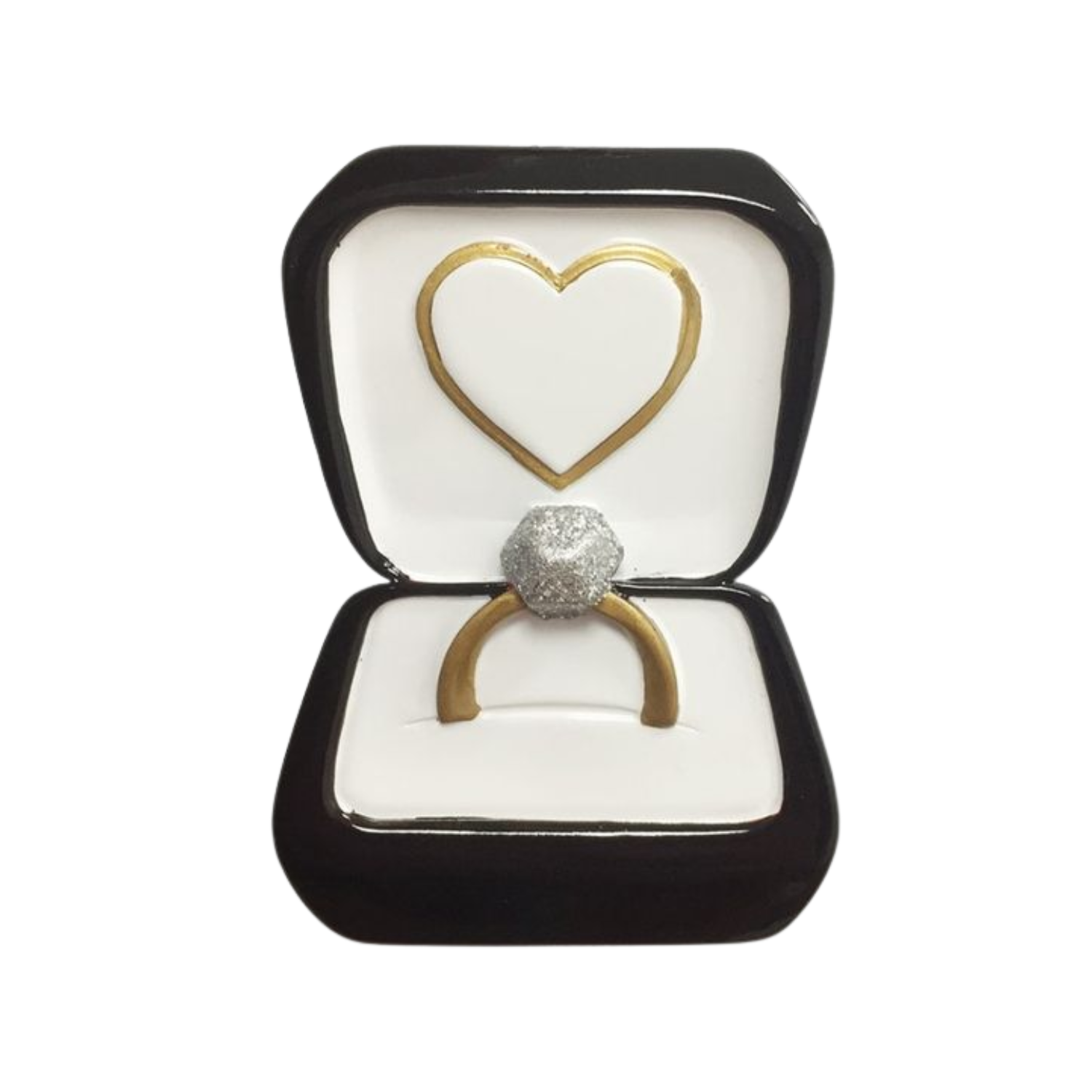 OR2432-BK - Wedding Ring Personalised Christmas Decoration