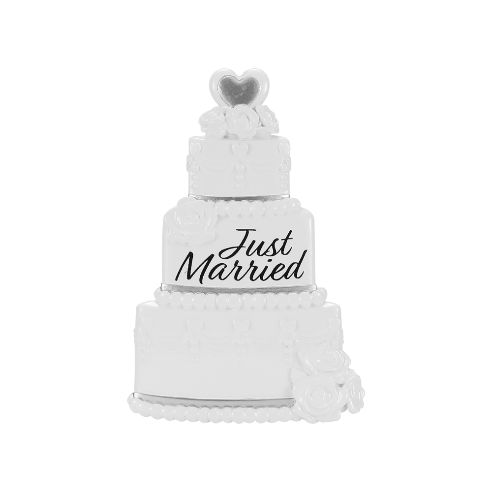 OR2433 - Wedding Cake Personalised Christmas Decoration