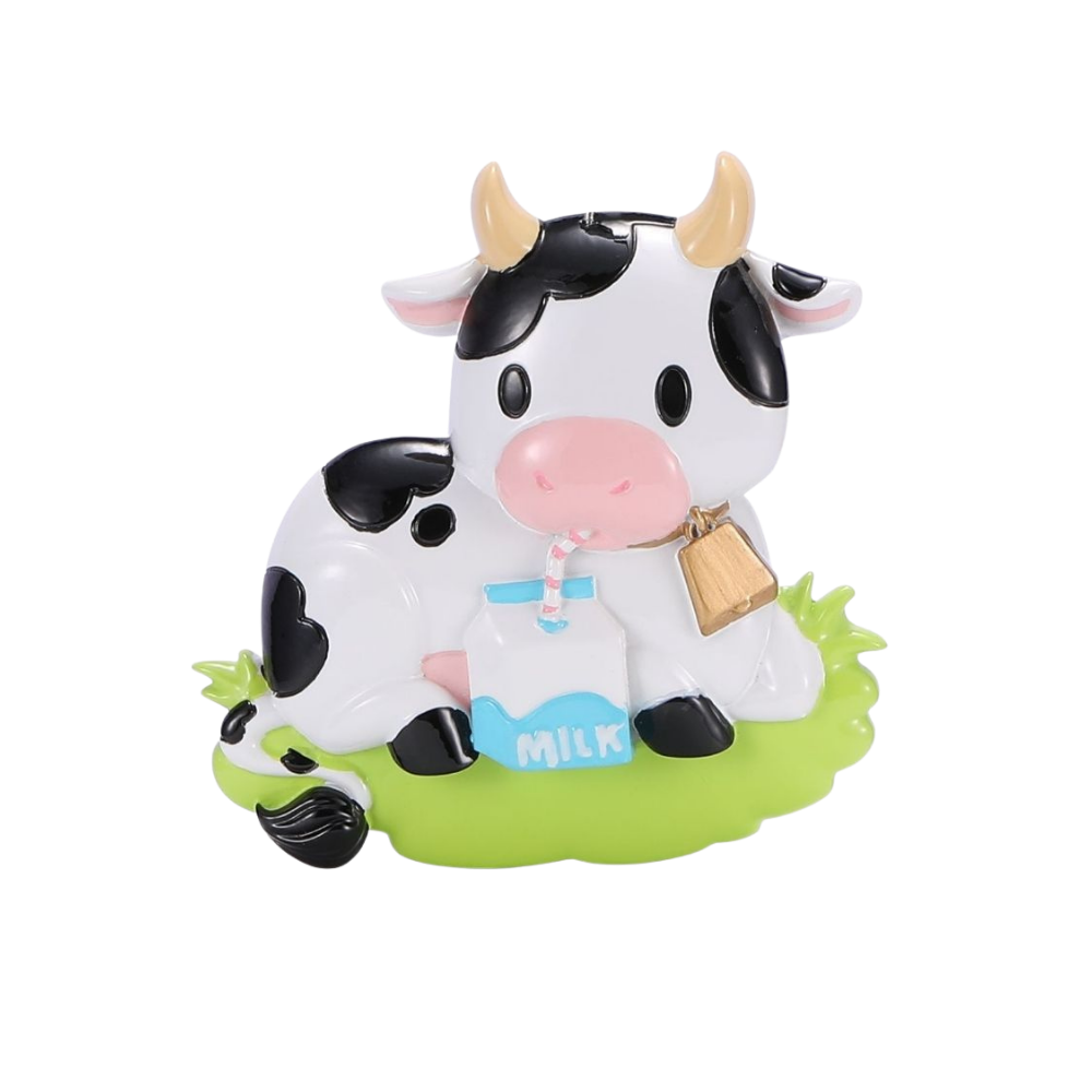 OR2494 - Traditional Cow Personalised Christmas Decoration