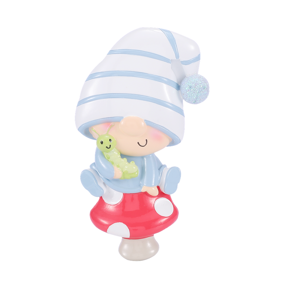 OR2539-B - Gnome Baby Boy Personalised Christmas Decoration