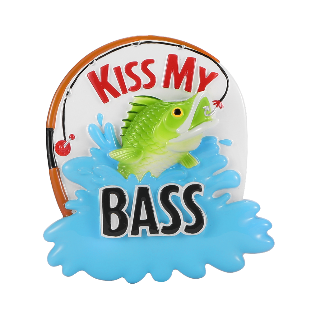 OR2572 - Kiss My Bass Personalised Christmas Decoration