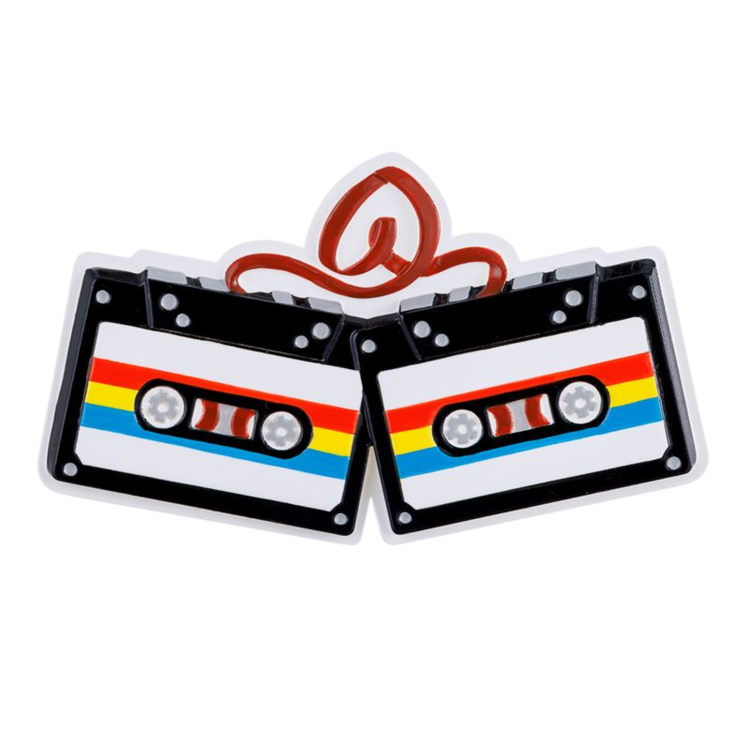 OR2578 - Cassette Couple Personalised Christmas Decoration