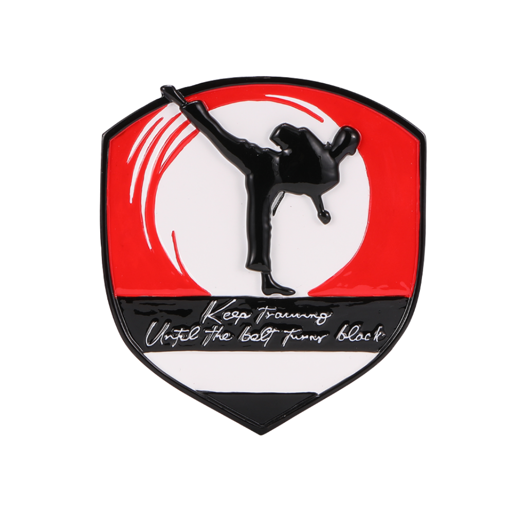 OR2744 - Martial Arts Badge Personalised Christmas Ornaments