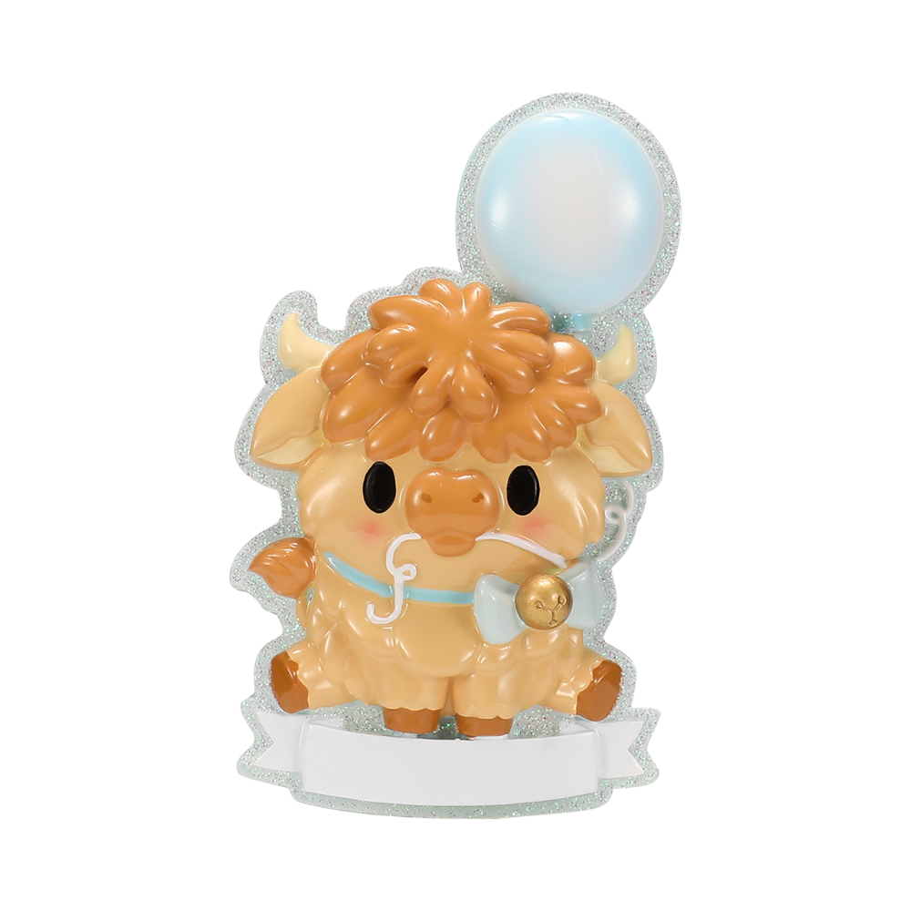 OR2822-B - Highland Cow Cutesy - Blue