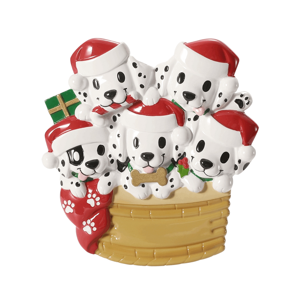 OR2910-5 - Puppy Family With Christmas Hats - Make More Christmas - 5