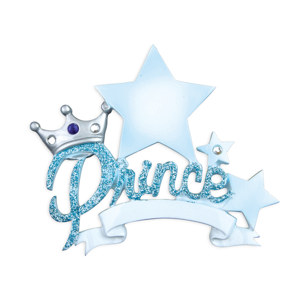 OR611 - Prince Star Personalised Christmas Decoration