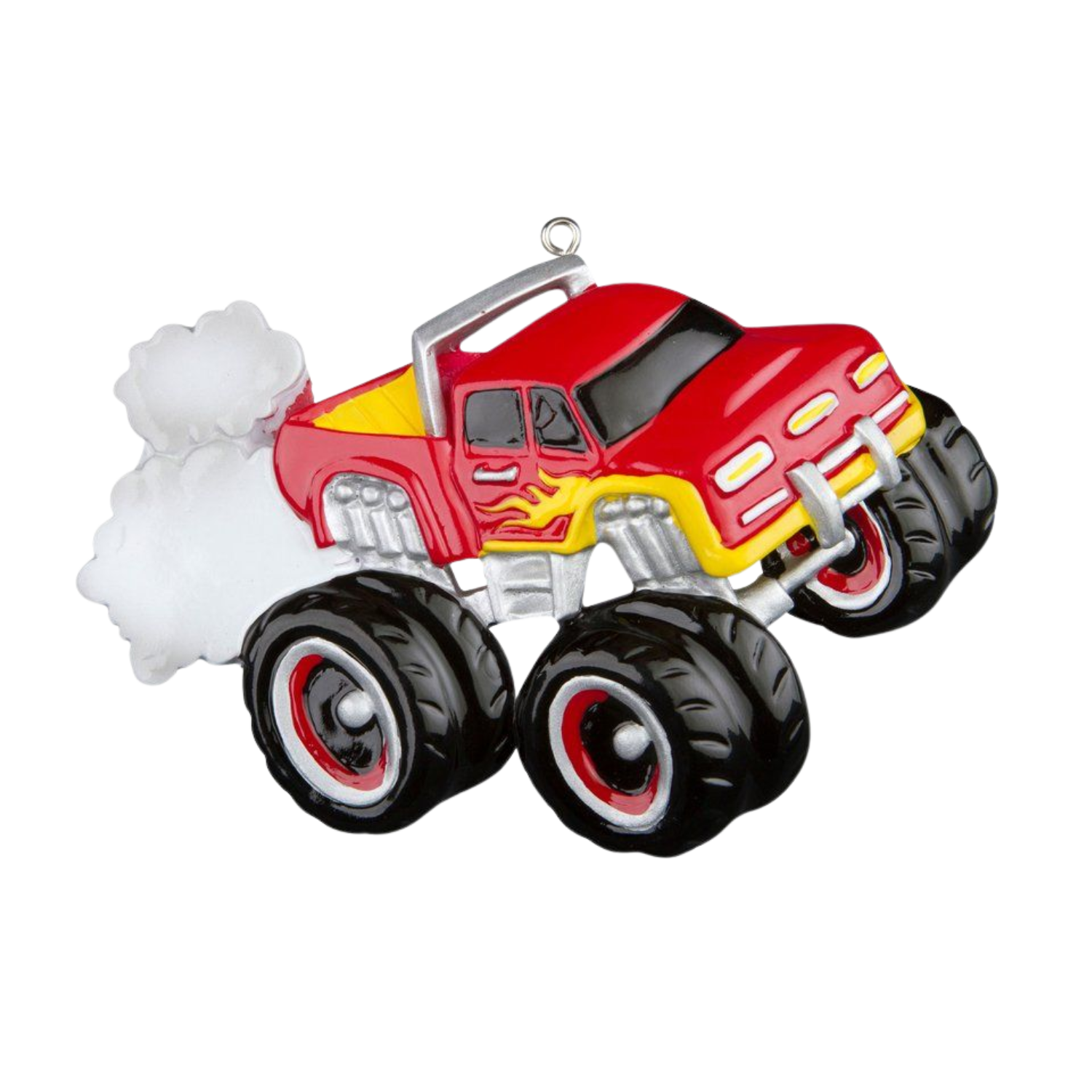 OR641-RED - General Monster Truck Red Personalised Christmas Decoration
