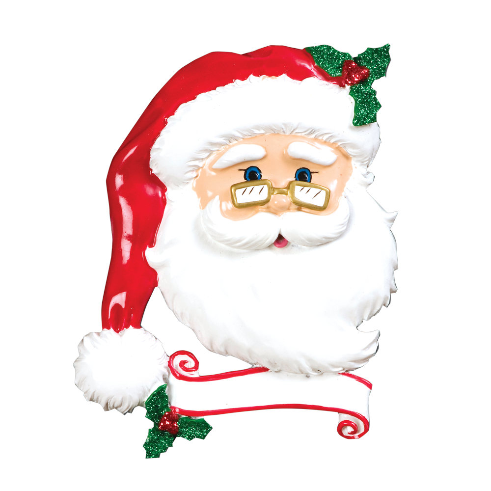 OR652 - Jolly Santa Personalised Christmas Decoration