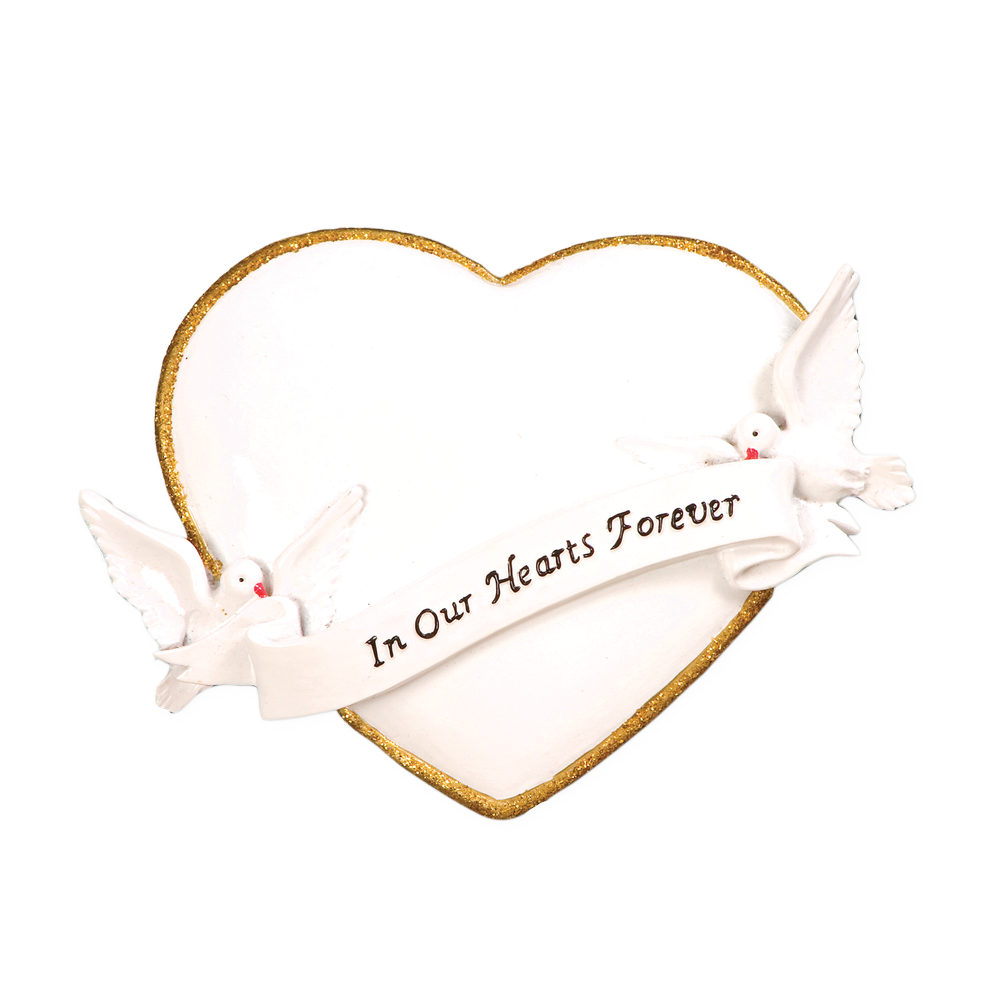OR782 - in Our Hearts Christmas Forever Personalised Christmas Decoration