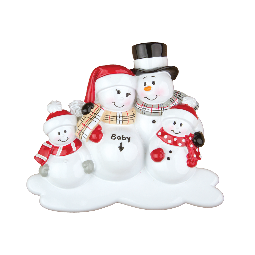 OR807-2 - We're Expecting W/2 Children Personalised Christmas Decoration
