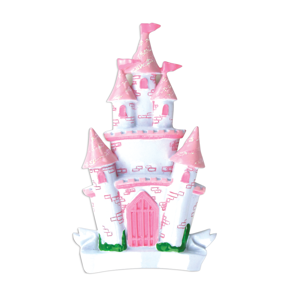 OR815 - Princess Castle Personalised Christmas Decoration