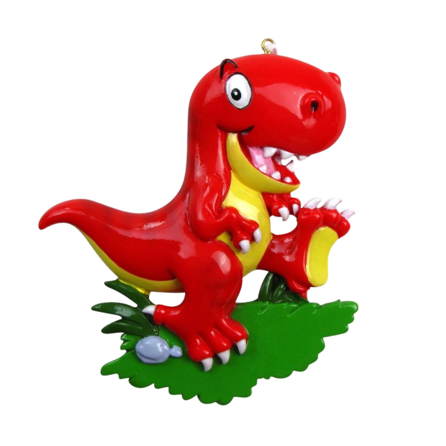 OR816-RED - T-Rex Dinosaur Personalised Christmas Decoration