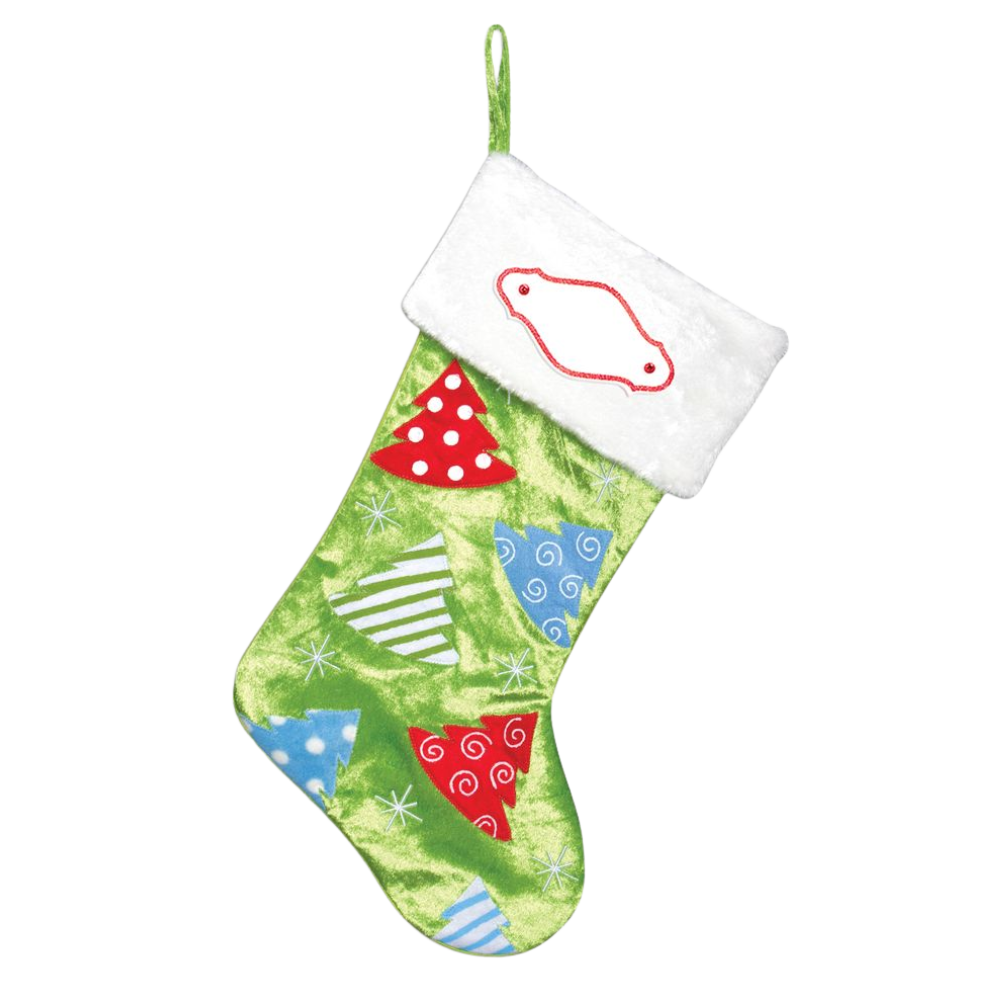 PBS145 XT - Christmas Tree Personalised Christmas Stocking