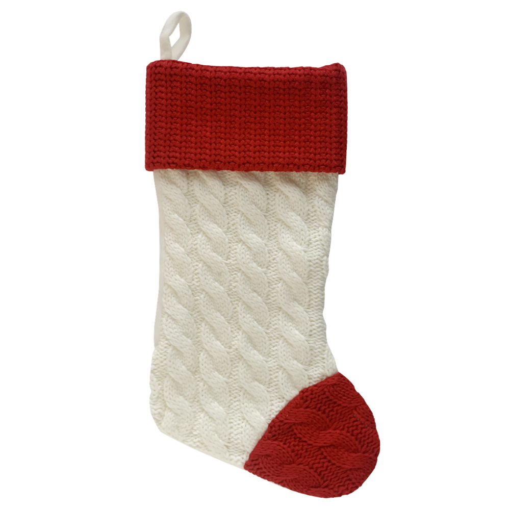 PBS175 - Red Knit Christmas Stocking