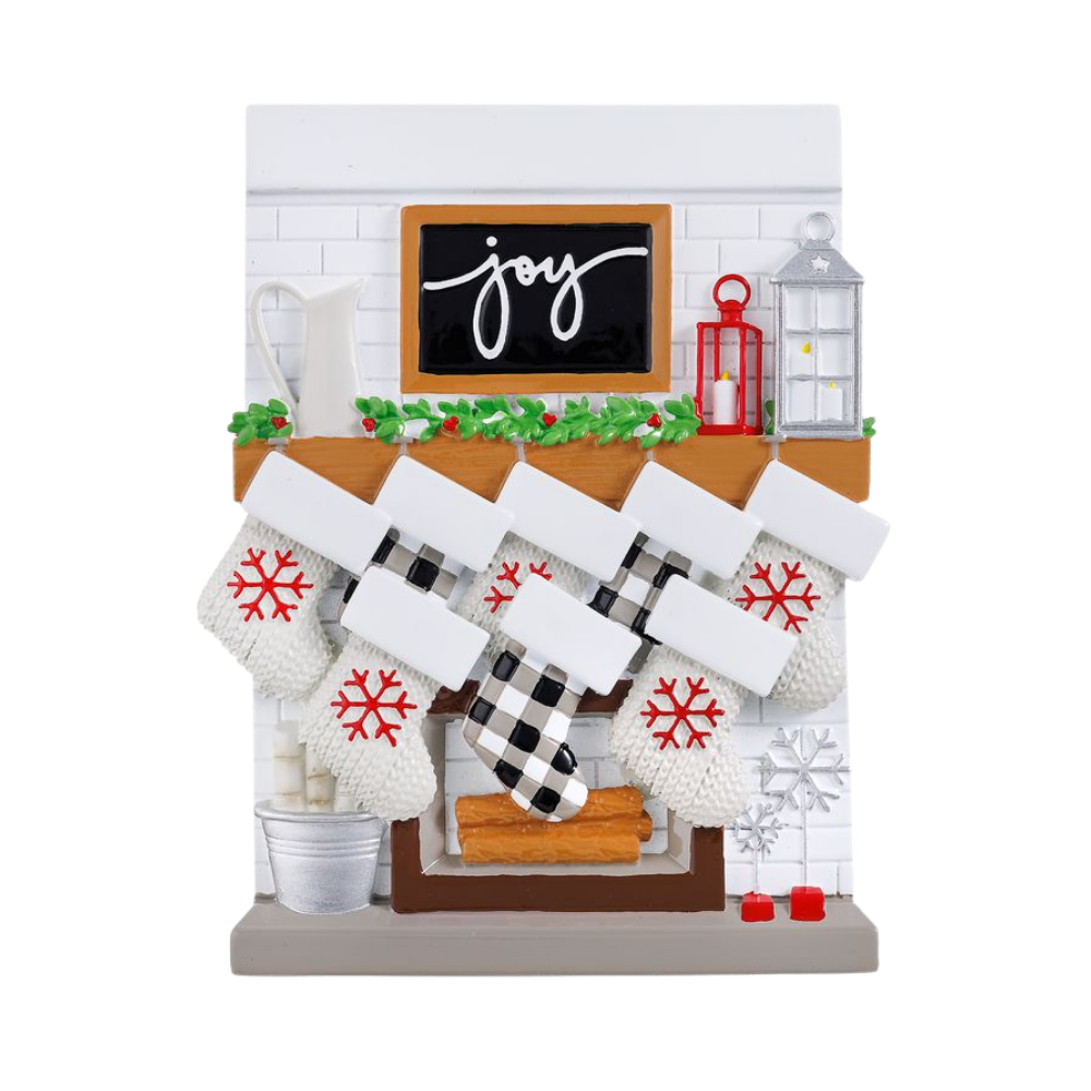TT2030-8 - Fireplace Mantle Family of 8