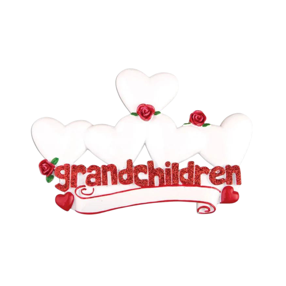TT529-4 - Grandchildren with Four Hearts Table Topper
