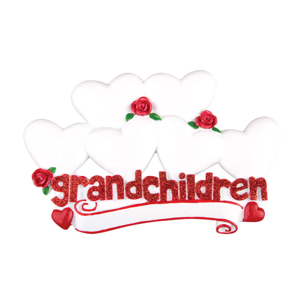 TT529-6 - Grandchildren with Six Hearts Table Topper