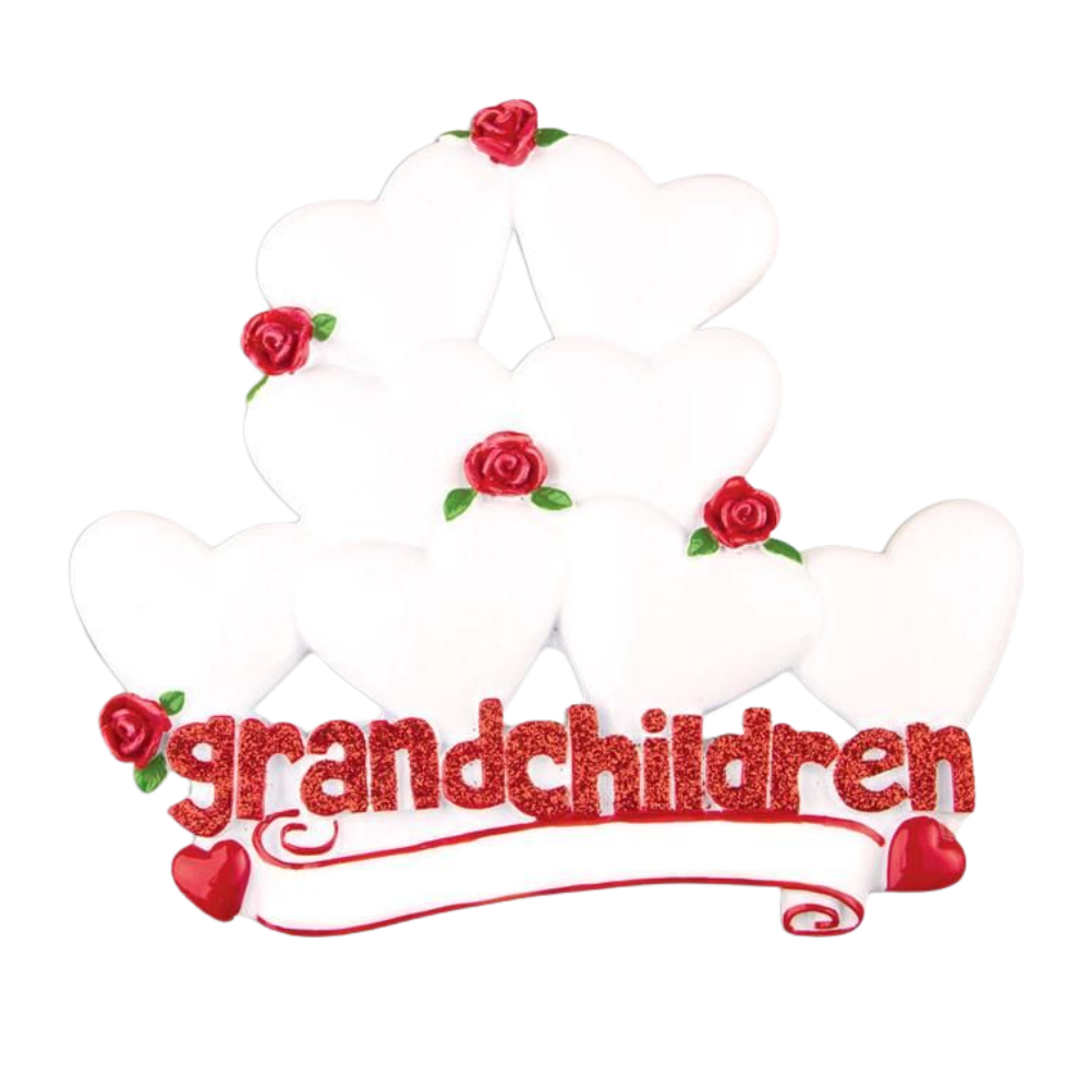 TT529-8 - Grandchildren with Eight Hearts Table Topper