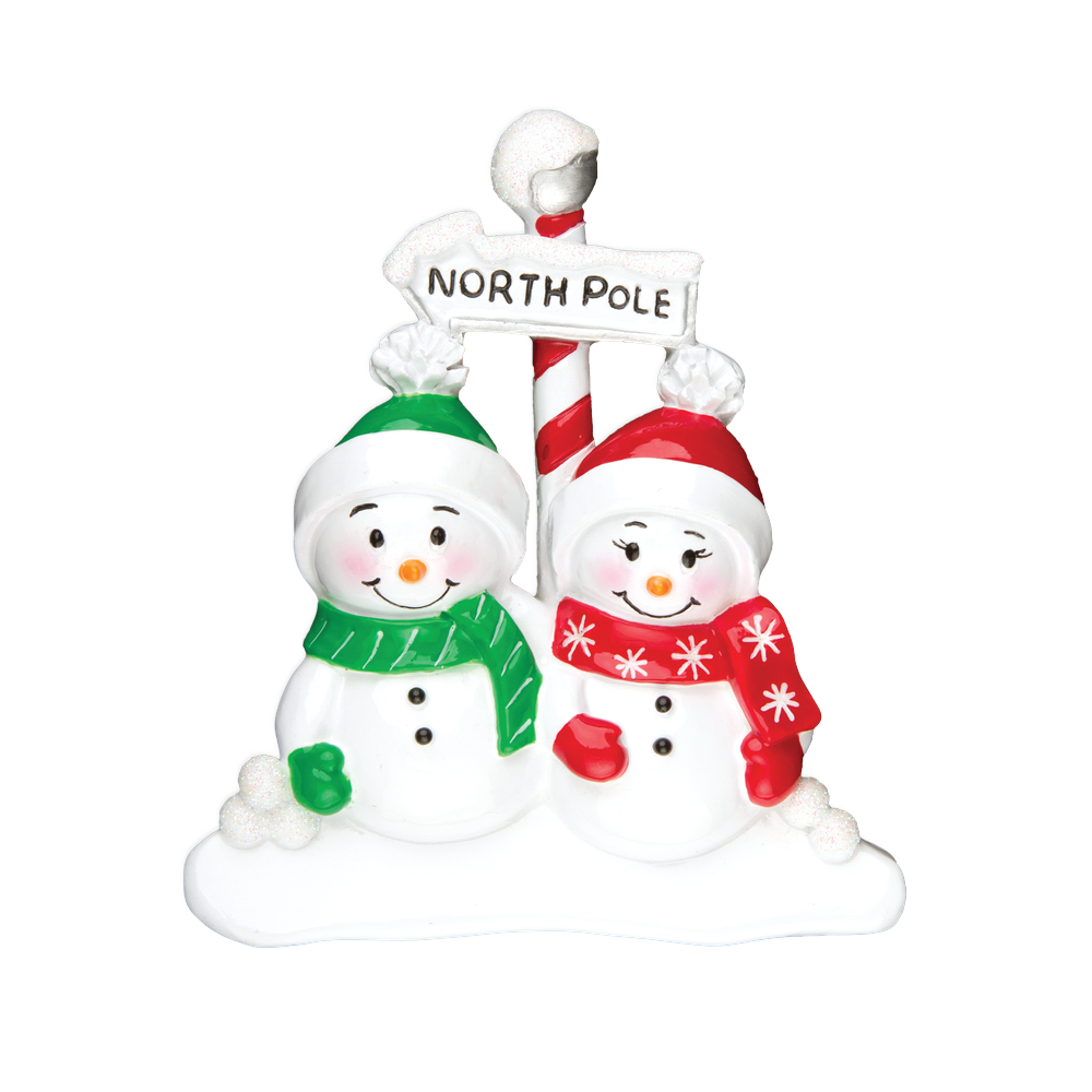 TT967-2 - North Pole Family of 2 Christmas Table Topper